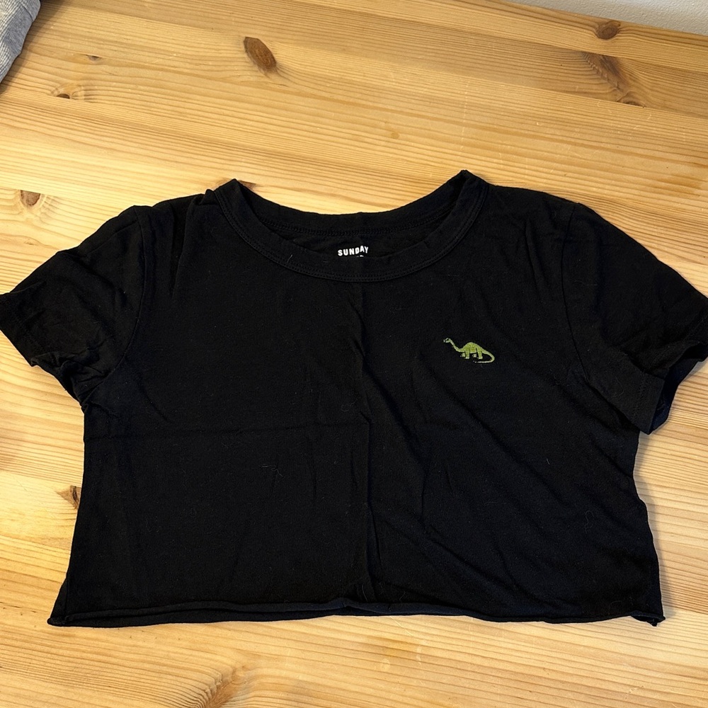Sunday Best cropped black T